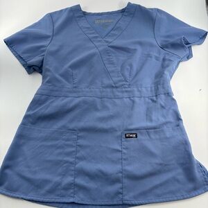 Grey's Anatomy Blue Scrub Top